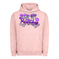 Pigment Salmon purple its my birthday Urban Hoodie - Zillion Design Studio