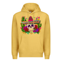Antique Gold mexican skull Premium Hoodie - Zillion Design Studio