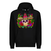 Black mexican skull Premium Hoodie - Zillion Design Studio