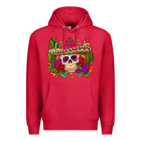 Cardinal mexican skull Premium Hoodie - Zillion Design Studio