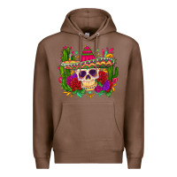 Chestnut mexican skull Premium Hoodie - Zillion Design Studio