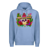 Colony Blue mexican skull Premium Hoodie - Zillion Design Studio