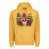 Mustard mexican skull Premium Hoodie - Zillion Design Studio