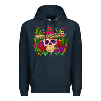 Navy mexican skull Premium Hoodie - Zillion Design Studio