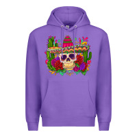 Purple mexican skull Premium Hoodie - Zillion Design Studio