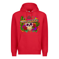 Red mexican skull Premium Hoodie - Zillion Design Studio