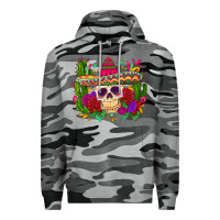 Slate Camo mexican skull Premium Hoodie - Zillion Design Studio