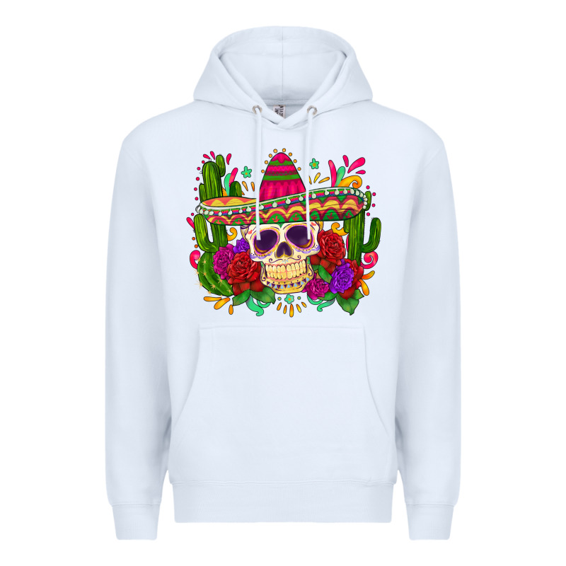 Mexican Skull Premium Hoodie by Zillion Design Studio | Teevron