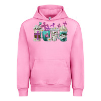 Fuchsia Pink blessed coffee cups Urban Hoodie - texasbilliewilder