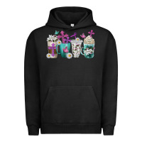 Pigment Black blessed coffee cups Urban Hoodie - texasbilliewilder