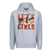 Heather Grey lets go girls tbw Premium Hoodie - texasbilliewilder