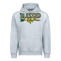 Heather Grey blessed life western Urban Hoodie - texasbilliewilder
