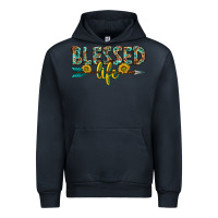 Navy blessed life western Urban Hoodie - texasbilliewilder