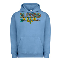 Pigment Pebble Blue blessed life western Urban Hoodie - texasbilliewilder