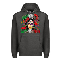 Charcoal Heather mama chingona Premium Hoodie - Zillion Design Studio