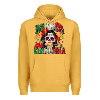Mustard mama chingona Premium Hoodie - Zillion Design Studio