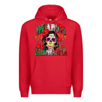 Red mama chingona Premium Hoodie - Zillion Design Studio
