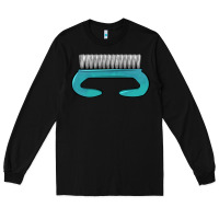 Black nail brush Long Sleeve Tee - BarkalooDesign