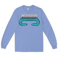 Colony Blue nail brush Long Sleeve Tee - BarkalooDesign