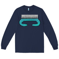Navy nail brush Long Sleeve Tee - BarkalooDesign