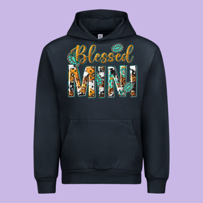 Urban Hoodie blessed mini with leopard and aztec