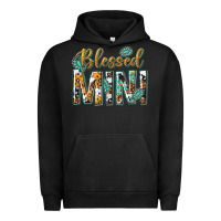 Pigment Black blessed mini with leopard and aztec Urban Hoodie - texasbilliewilder