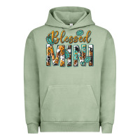 Pigment Oil Green blessed mini with leopard and aztec Urban Hoodie - texasbilliewilder