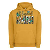 Pigment Peanut Butter blessed mini with leopard and aztec Urban Hoodie - texasbilliewilder