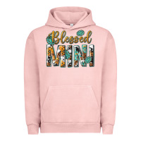 Pigment Salmon blessed mini with leopard and aztec Urban Hoodie - texasbilliewilder