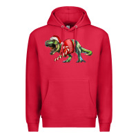 Cardinal t rex christmas Premium Hoodie - RanaPortraitStore