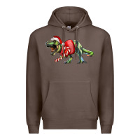 Coffee t rex christmas Premium Hoodie - RanaPortraitStore