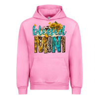 Fuchsia Pink blessed mini with sunflowers Urban Hoodie - texasbilliewilder