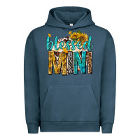 Pigment Midnight Navy blessed mini with sunflowers Urban Hoodie - texasbilliewilder
