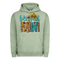 Pigment Oil Green blessed mini with sunflowers Urban Hoodie - texasbilliewilder