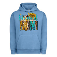 Pigment Pebble Blue blessed mini with sunflowers Urban Hoodie - texasbilliewilder