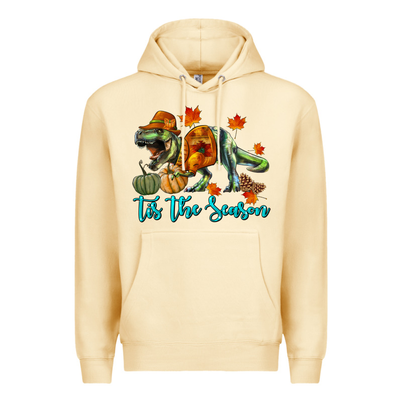 T Rex Tis The Season Premium Hoodie by RanaPortraitStore | Teevron