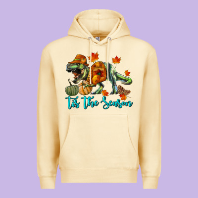 T Rex Tis The Season Premium Hoodie Designed By Ranaportraitstore