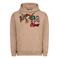 Pigment Burro Papa Claus With Long Horn Western Christmas Urban Hoodie - RanaPortraitStore
