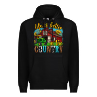 Black life is better in the country western Premium Hoodie - texasbilliewilder