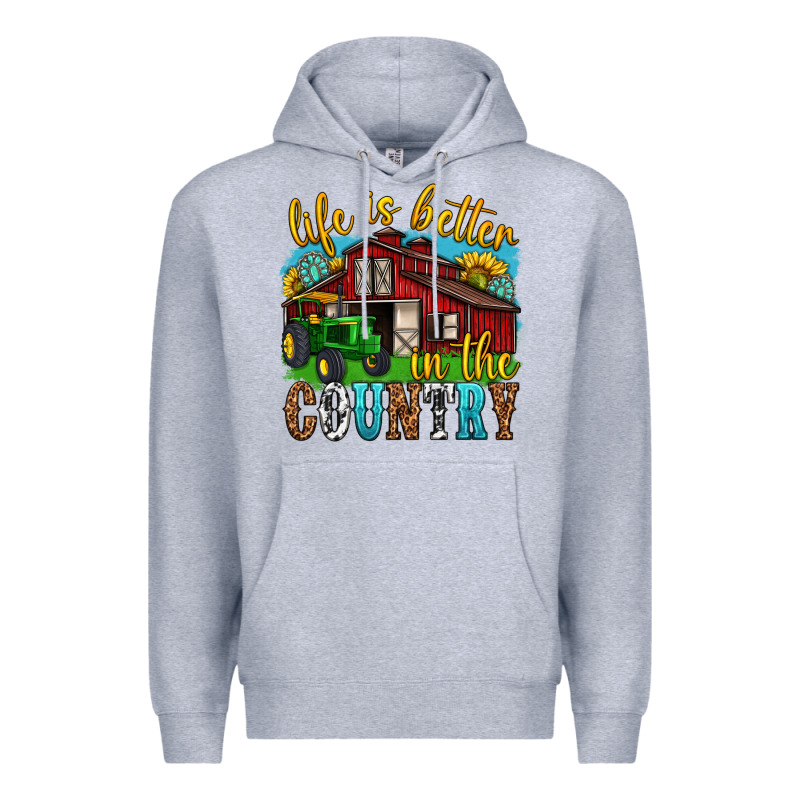 Life Is Better In The Country Western Premium Hoodie by texasbilliewilder | Teevron