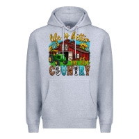 Heather Grey life is better in the country western Premium Hoodie - texasbilliewilder
