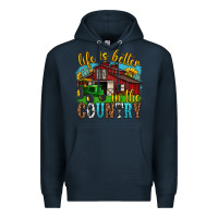 Navy life is better in the country western Premium Hoodie - texasbilliewilder