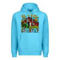 Ocean Blue life is better in the country western Premium Hoodie - texasbilliewilder
