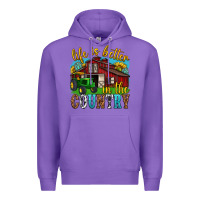 Purple life is better in the country western Premium Hoodie - texasbilliewilder