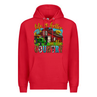 Red life is better in the country western Premium Hoodie - texasbilliewilder