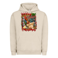 Pigment French Oak Merry Cluckin' Christmas Urban Hoodie - RanaPortraitStore