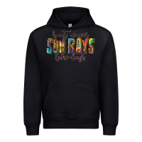 Black boat waves sun rays lake days Urban Hoodie - texasbilliewilder