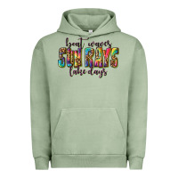 Pigment Oil Green boat waves sun rays lake days Urban Hoodie - texasbilliewilder