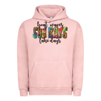 Pigment Salmon boat waves sun rays lake days Urban Hoodie - texasbilliewilder