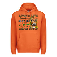 Carrot living life somewhere between jesus take the wheel Premium Hoodie - texasbilliewilder